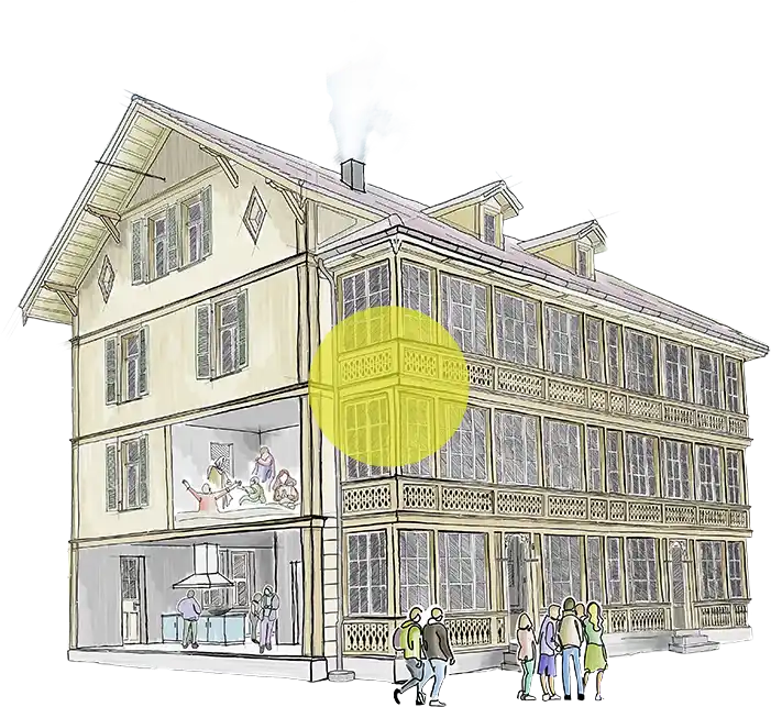 Zeichung der Go4it Villa