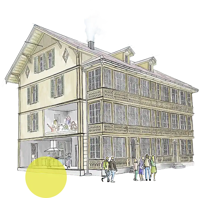 Zeichung der Go4it Villa