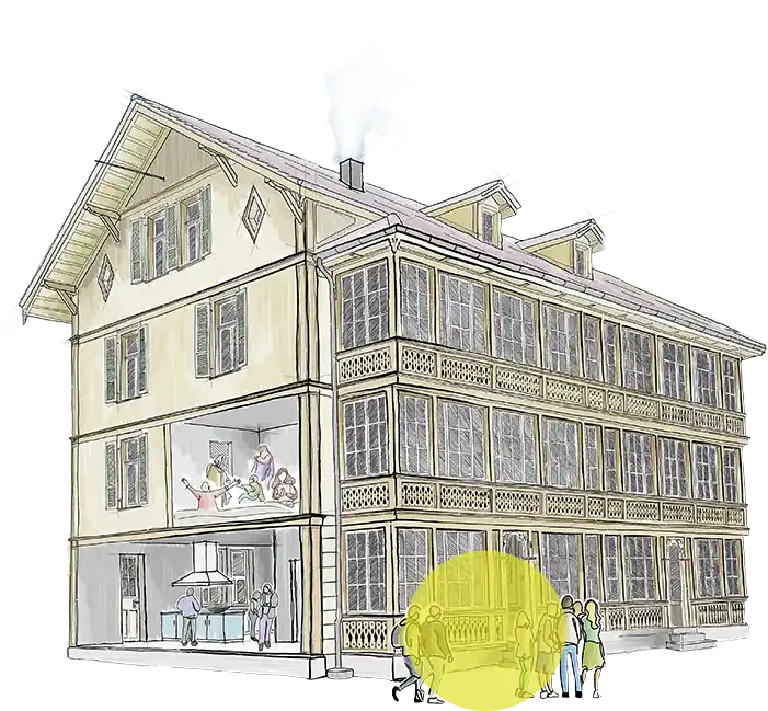 Zeichung der Go4it Villa