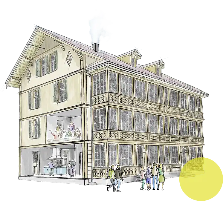 Zeichung der Go4it Villa