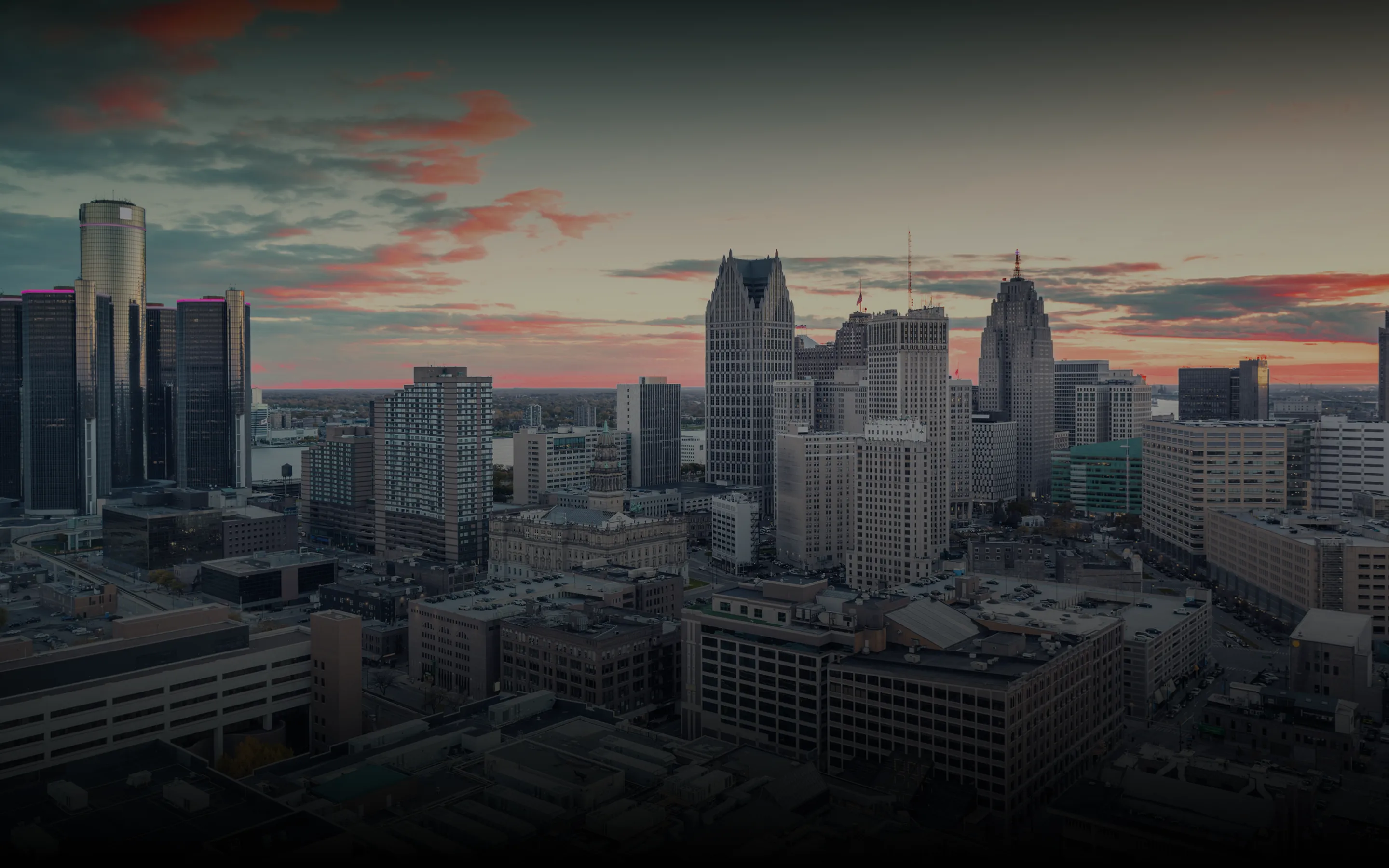 Aerial View Shot of Livinia, united States.