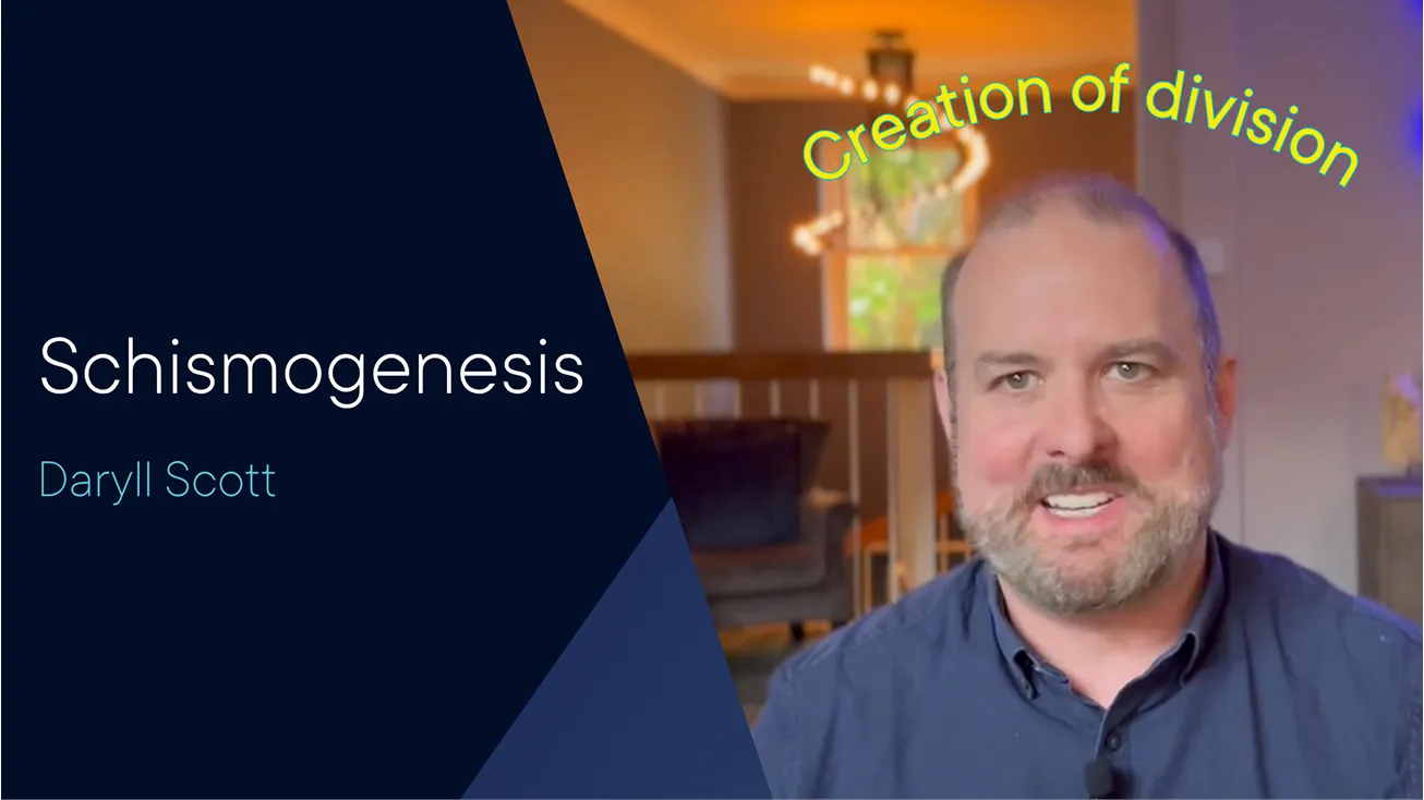 Rise Schismogenesis presentation slide with Daryll Scott.