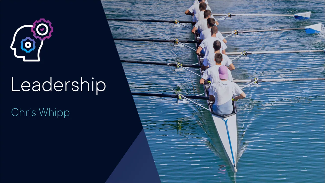 RISE Leadership presentation slide with Chris Whipp.