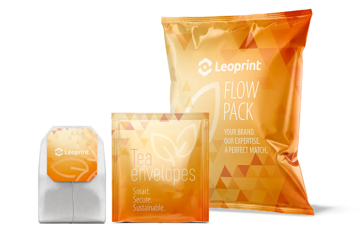 Heat-sealable PAP 22 monomaterial flexible packaging for dry ingredients and cutlery, optimized for high-speed machinery.