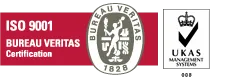 Bureau Veritas Certification ISO 9001 quality management system for industrial packaging.