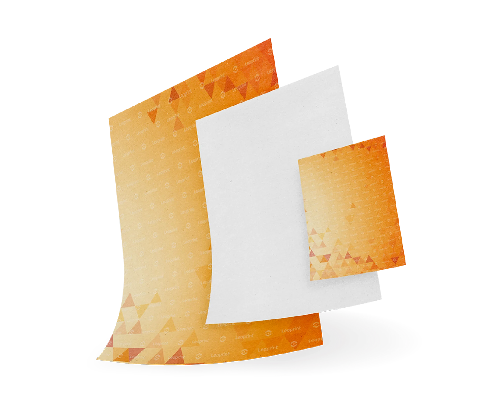 Leoprint Mockup für individuell bedrucktes Lebensmitteleinwickelpapier, zeigt hochauflösenden Druck und fettbeständige Barriereeigenschaften.