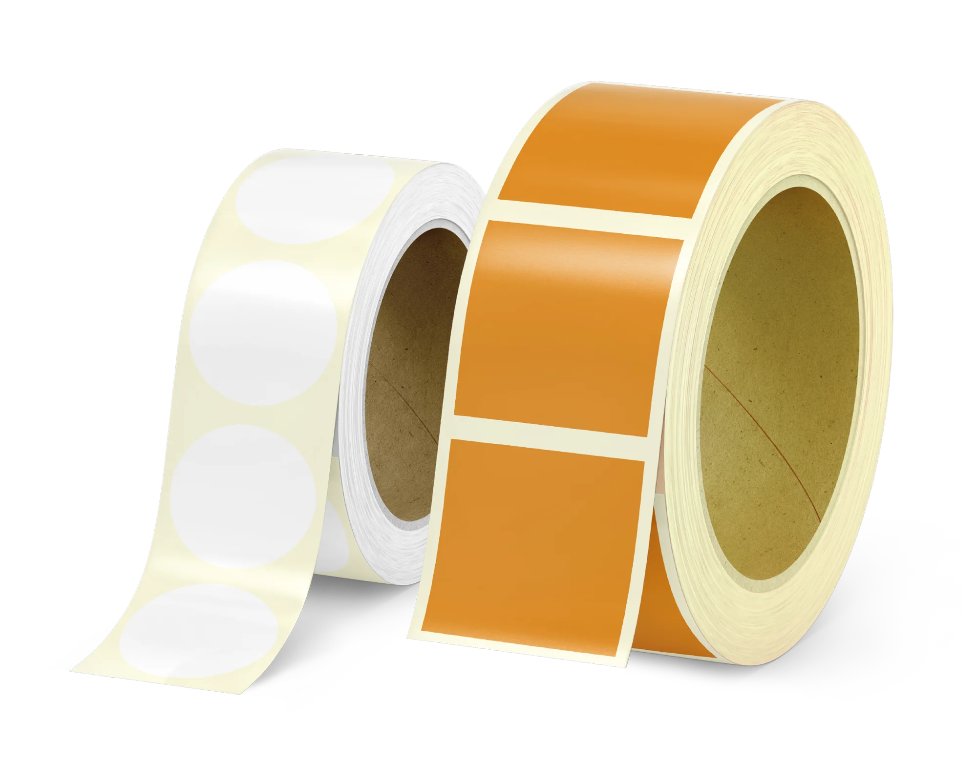 Blank thermal and transfer label rolls engineered with smooth surface profiles for minimal printhead friction and 100% barcode scannability in high-volume logistics.