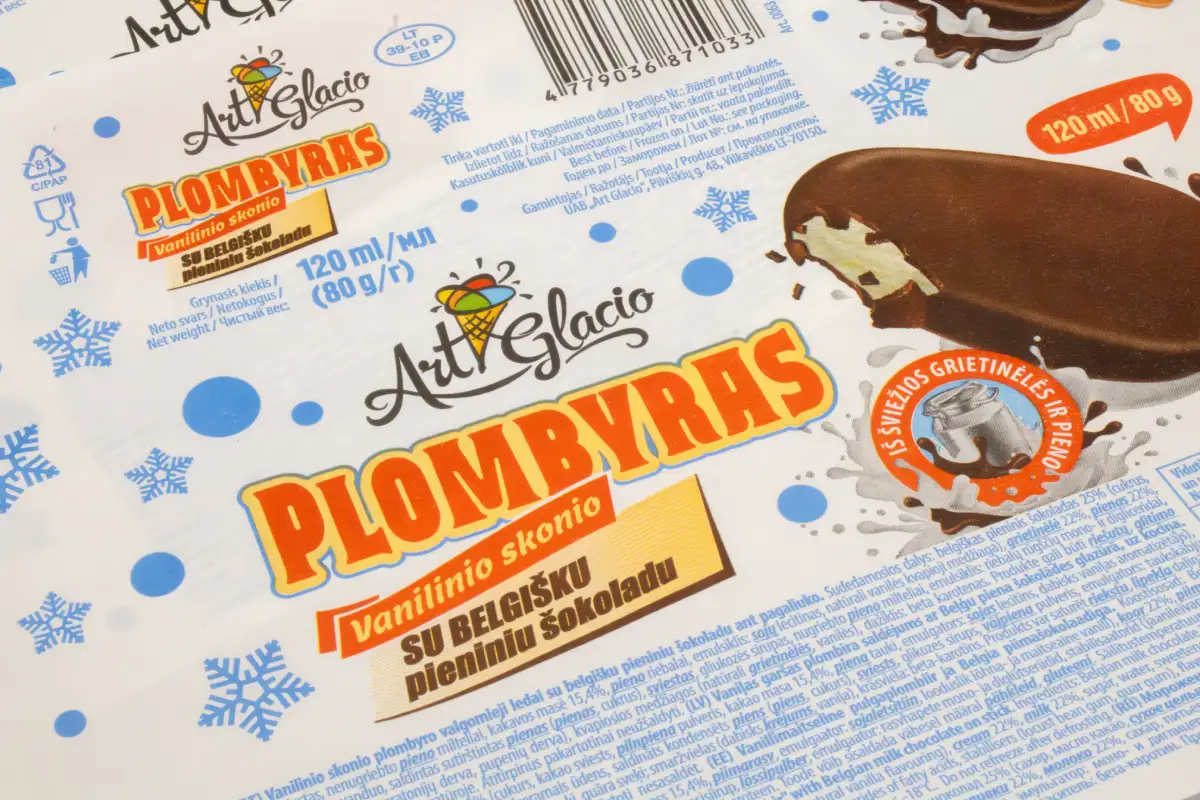 Niestandardowe laminaty Kraft i BOPP Leoprint dla marki własnej Art Glacio.