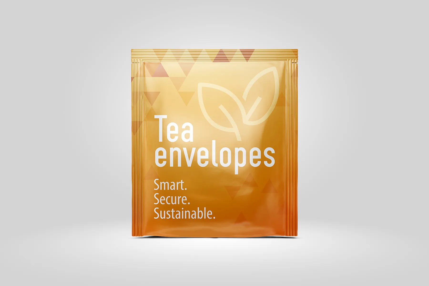 Heat-sealable PAP 22 paper tea envelope mockup