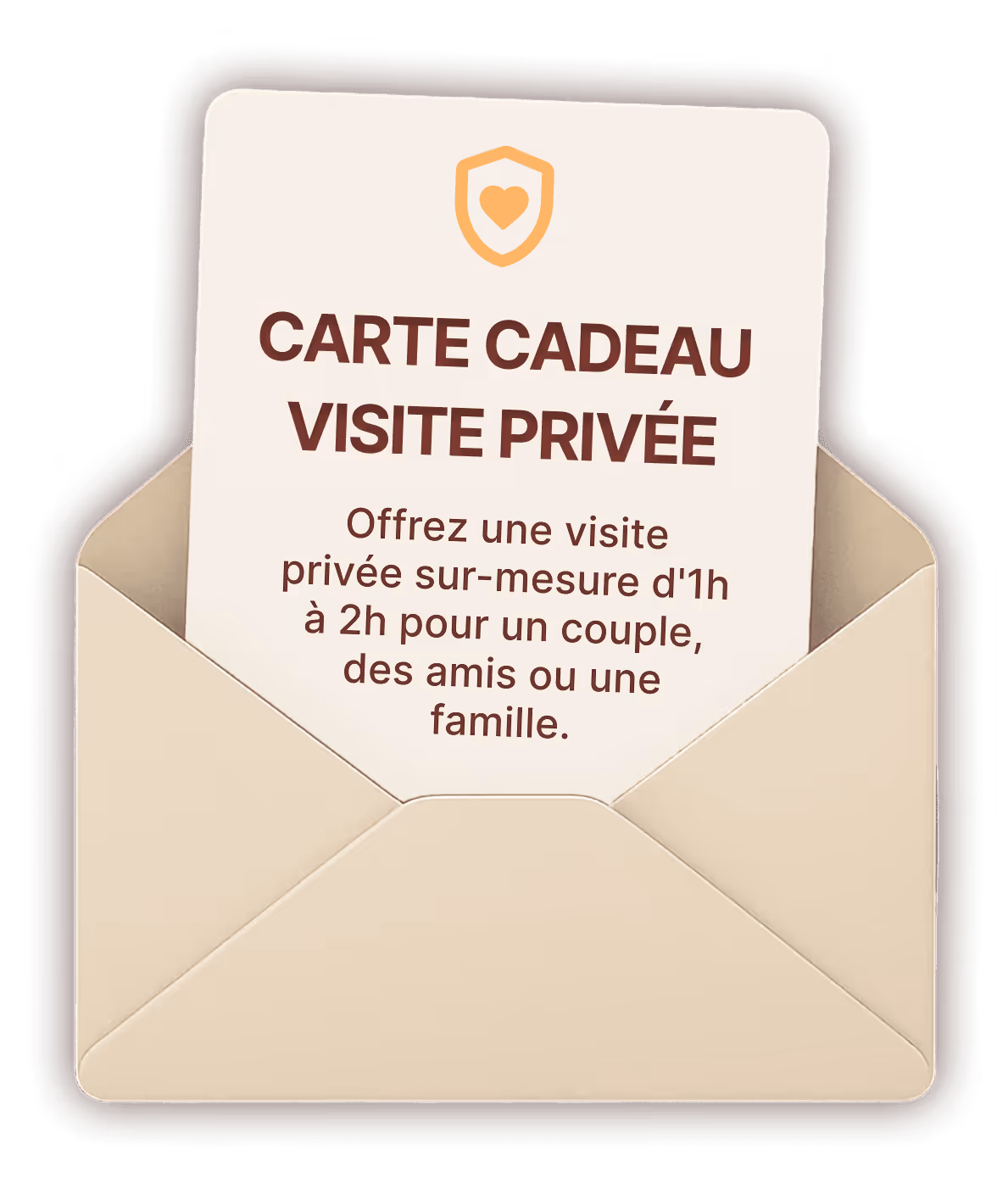carte cardeau visite privee