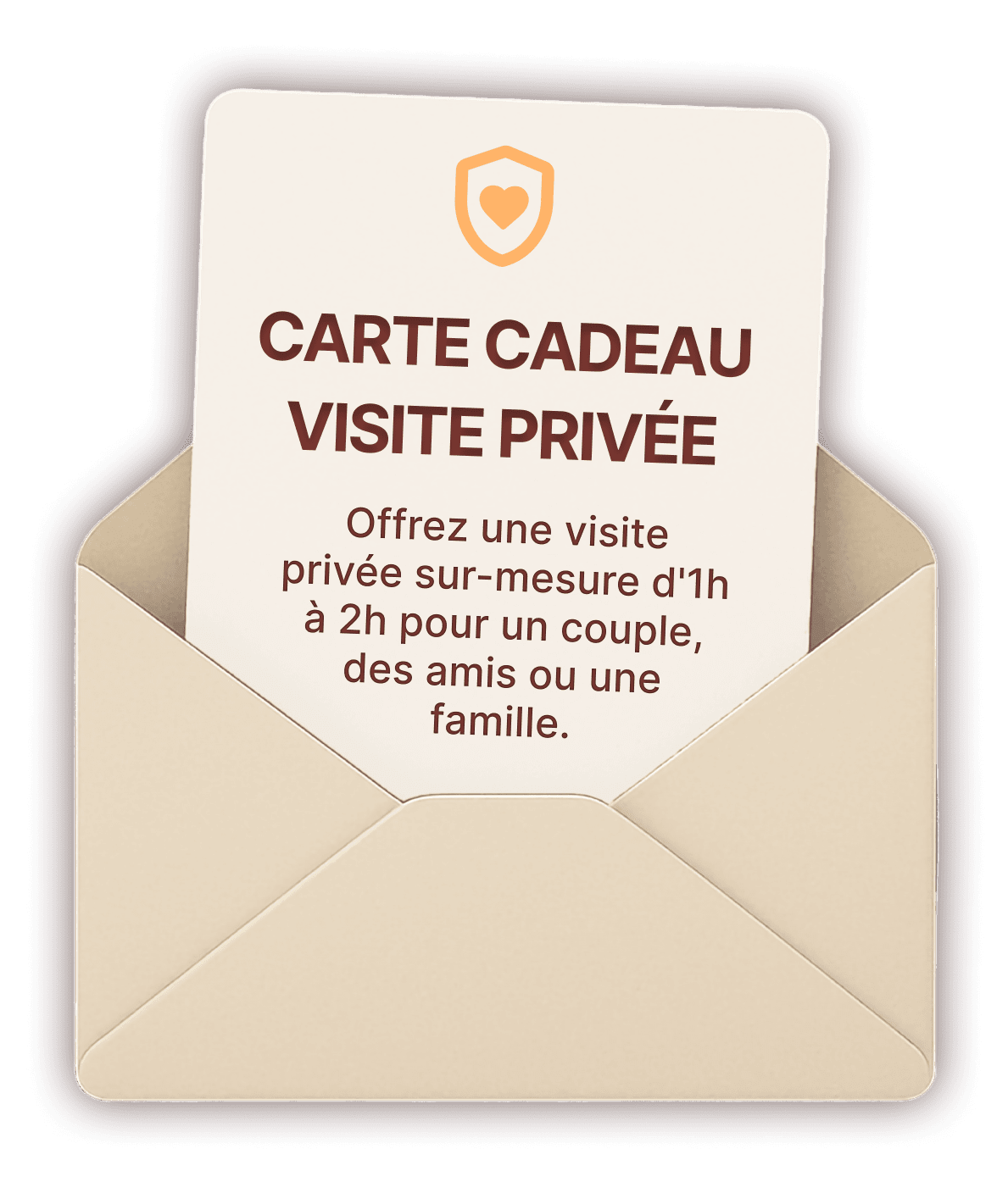 carte cardeau visite privee