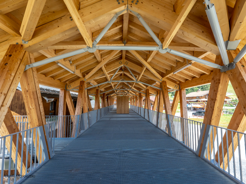 Architecture bois secteur tertiaire Haute-Savoie Bernard Vaudaux-Ruth