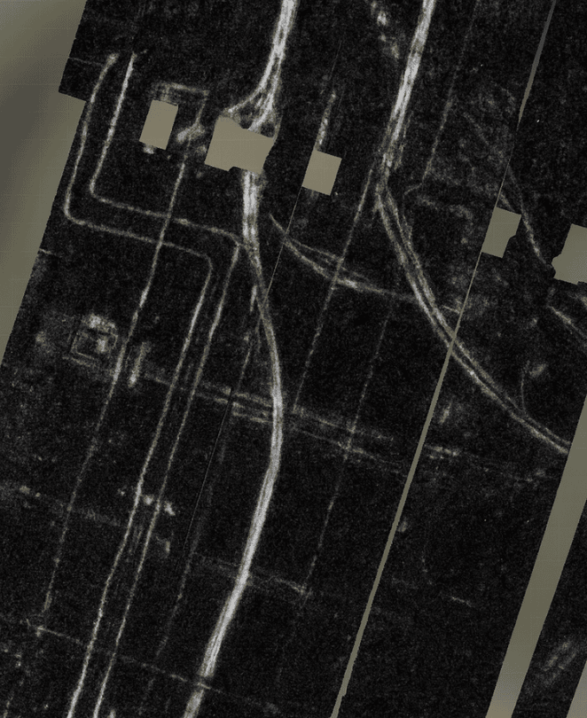Results from our Tyréns ground-penetrating radar visually