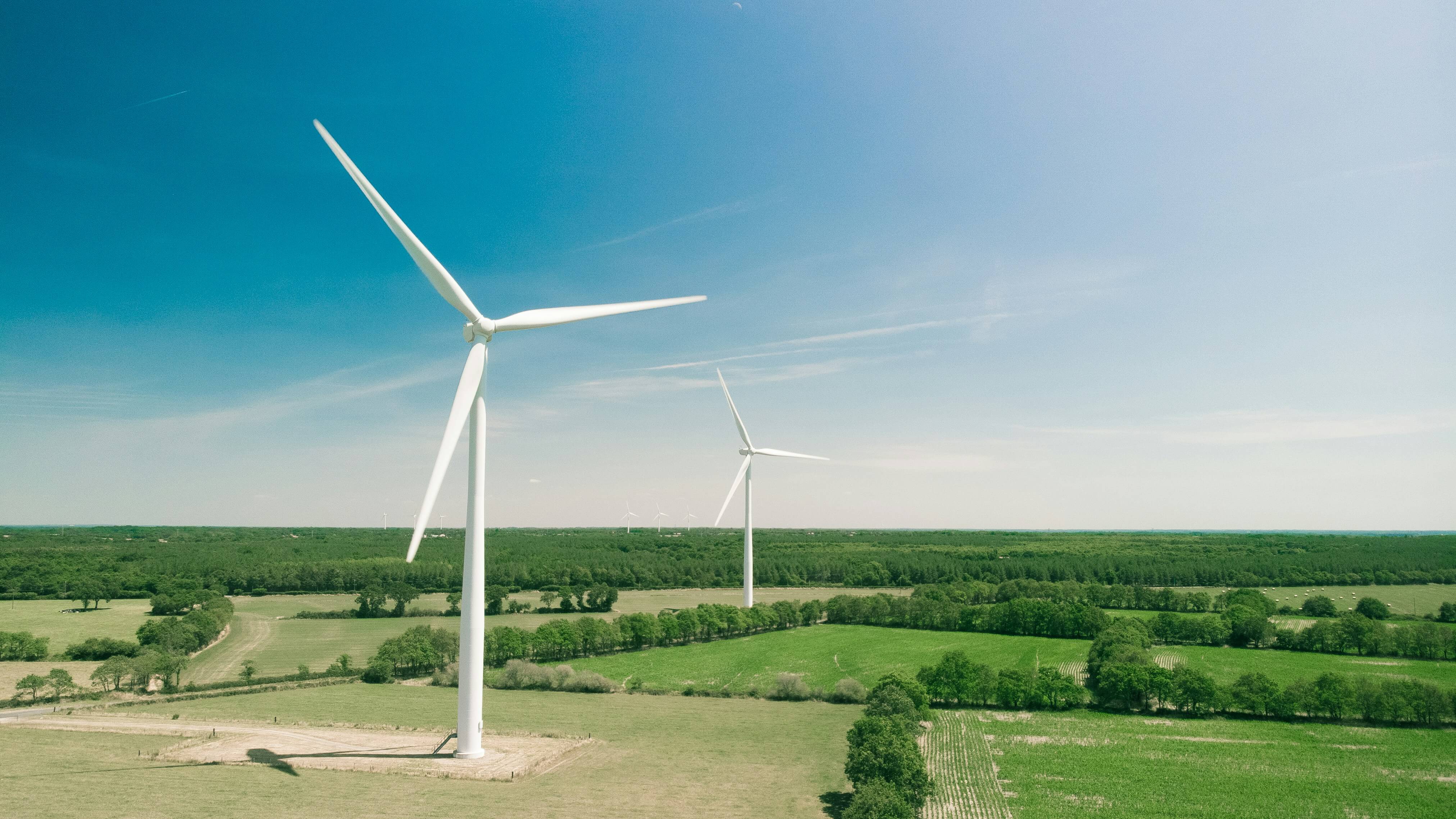 Wind turbine landscape