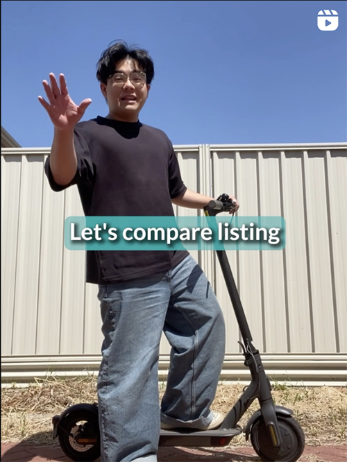 The instagram reel I created for Volttrader