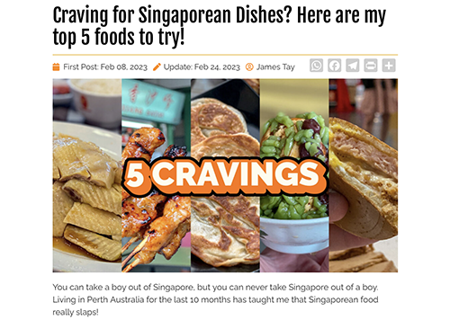 The title and main image of the article I created for ieatishootipost