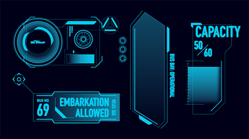 A compilation of the embarkation, capacity, bus bay and tire health graphics I created for the LTA campaign