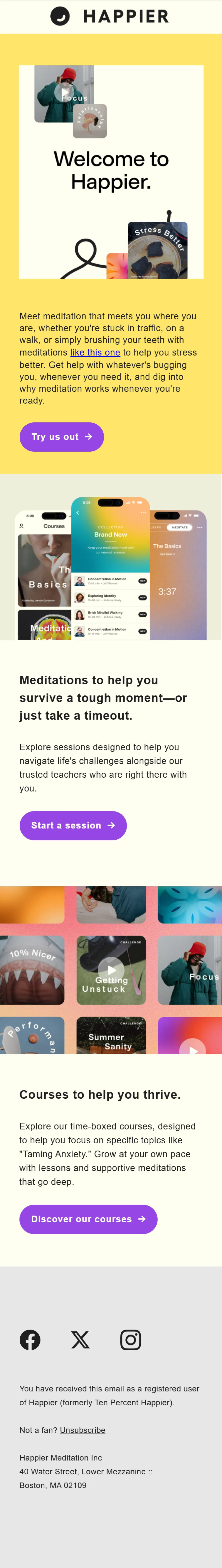 Happier meditation