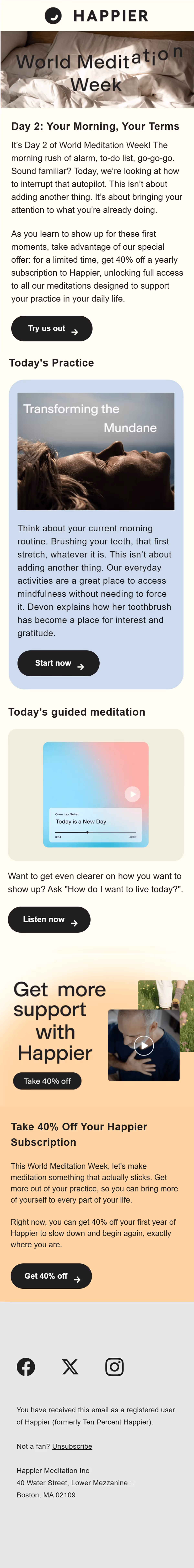 Day 2: Your Morning, Your Terms {+1d}