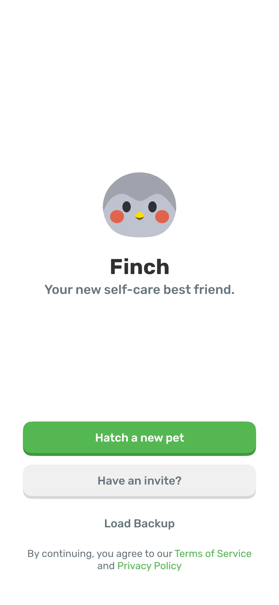Finch: Self-Care Pet