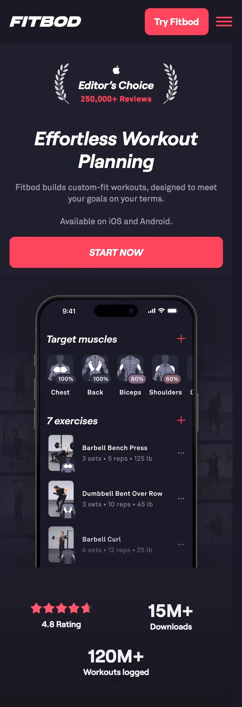 Fitbod: Gym & Fitness Planner