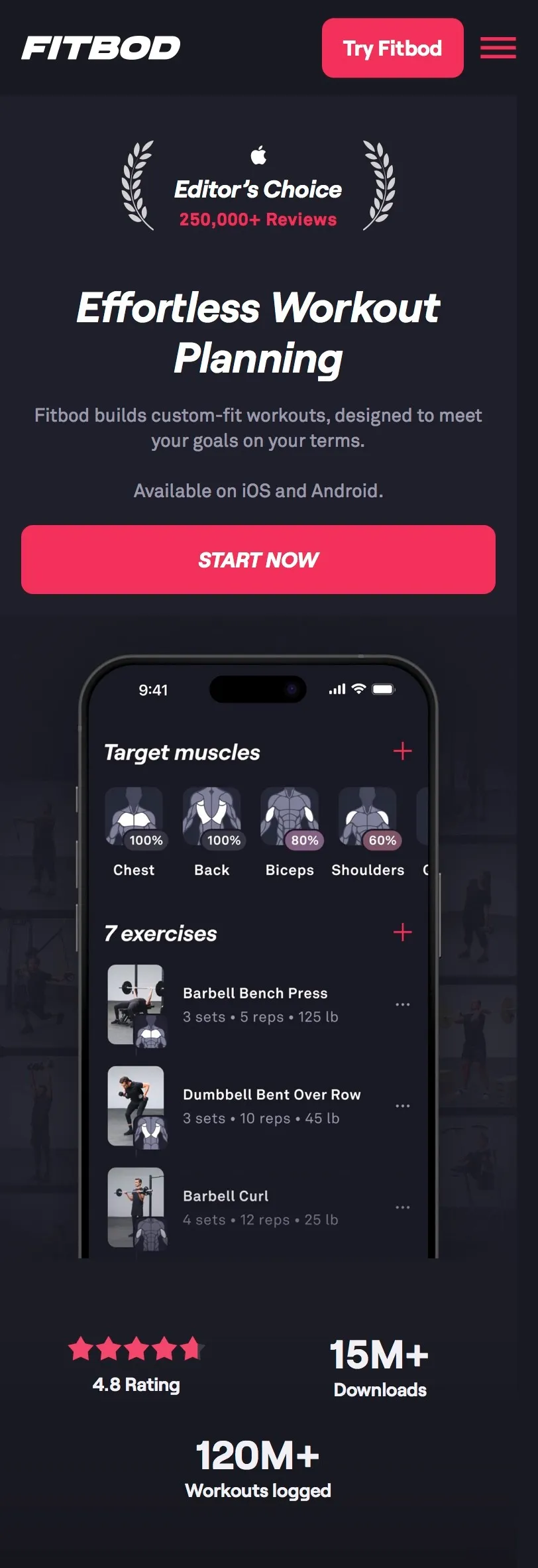 Fitbod: Gym & Fitness Planner