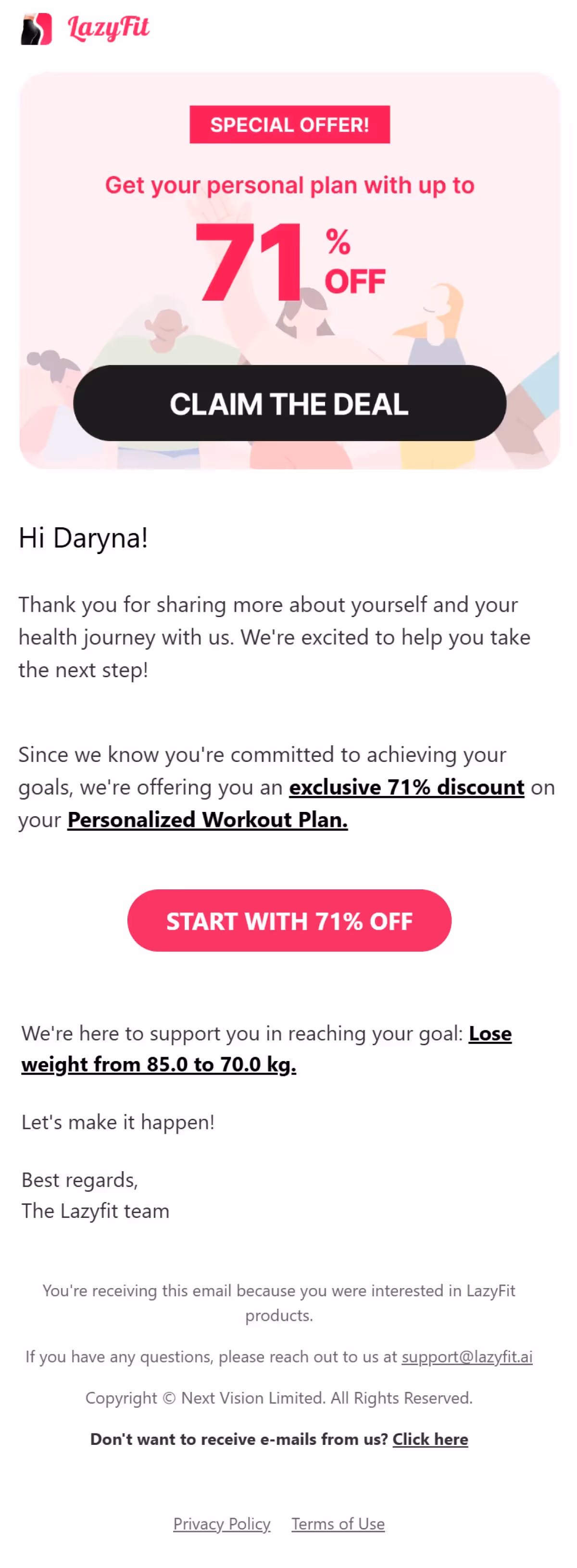 LazyFit: Home Workout Planner