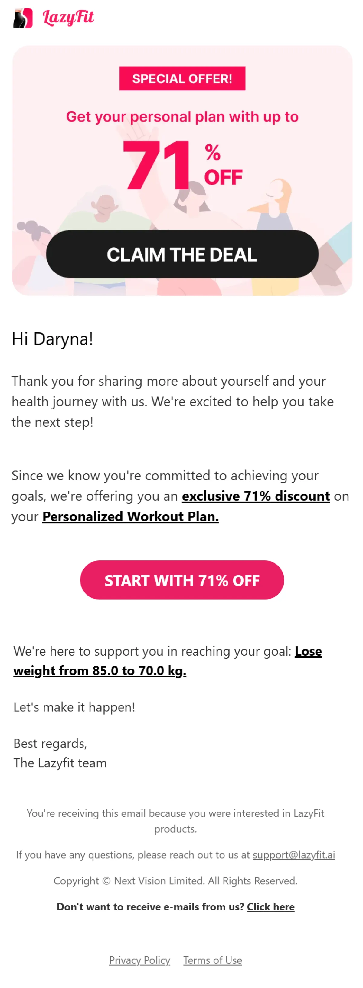 LazyFit: Home Workout Planner