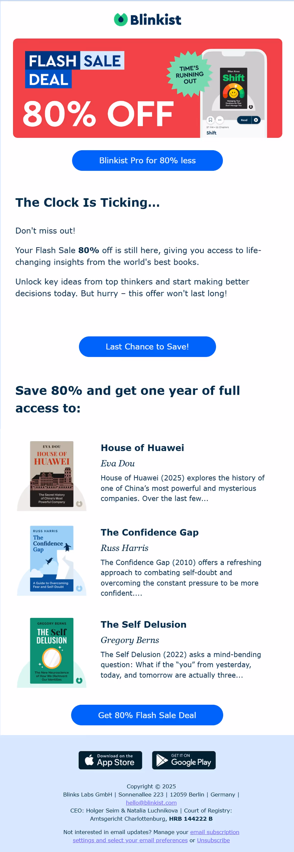 Blinkist: Book Summaries Daily