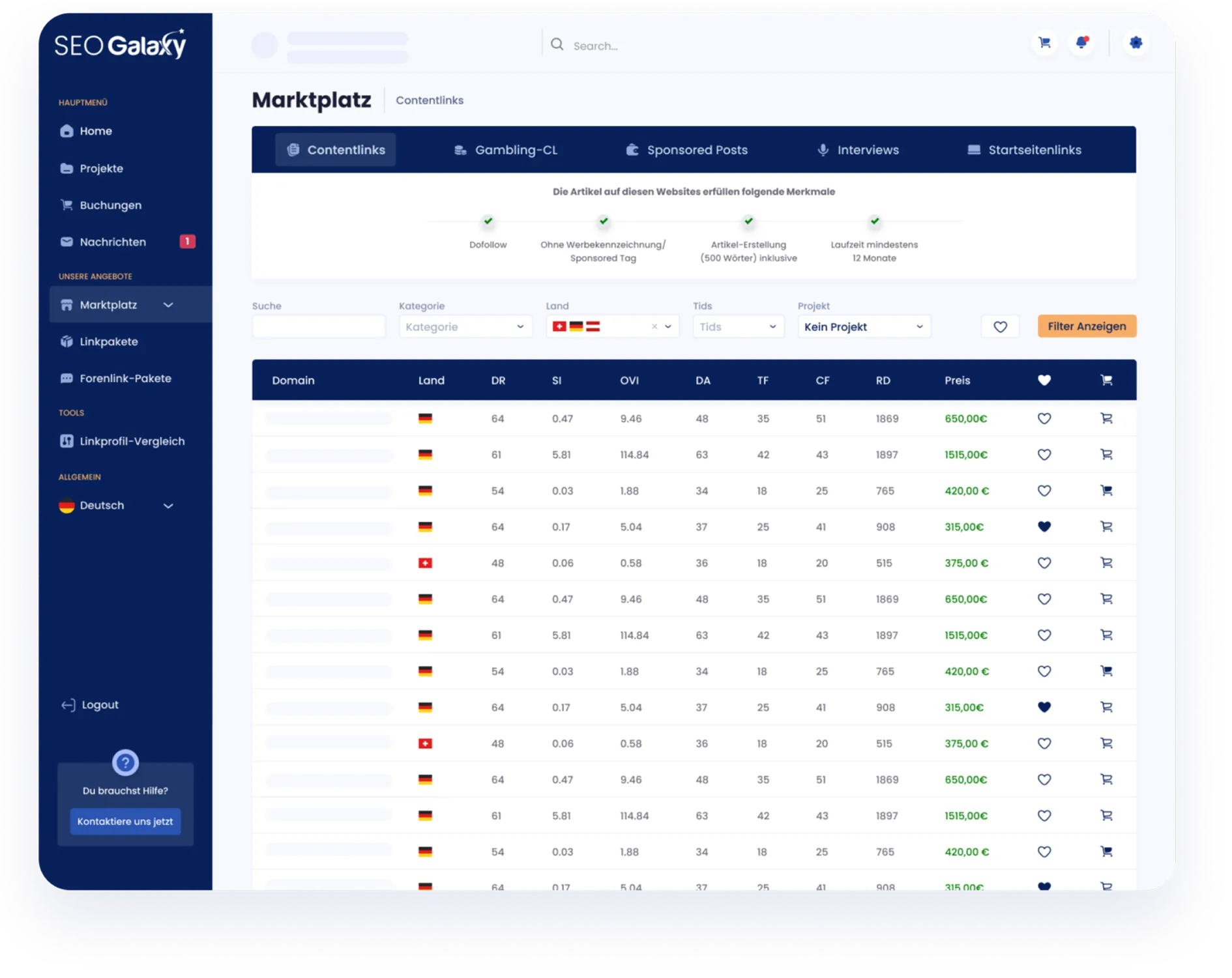 dashboard screen