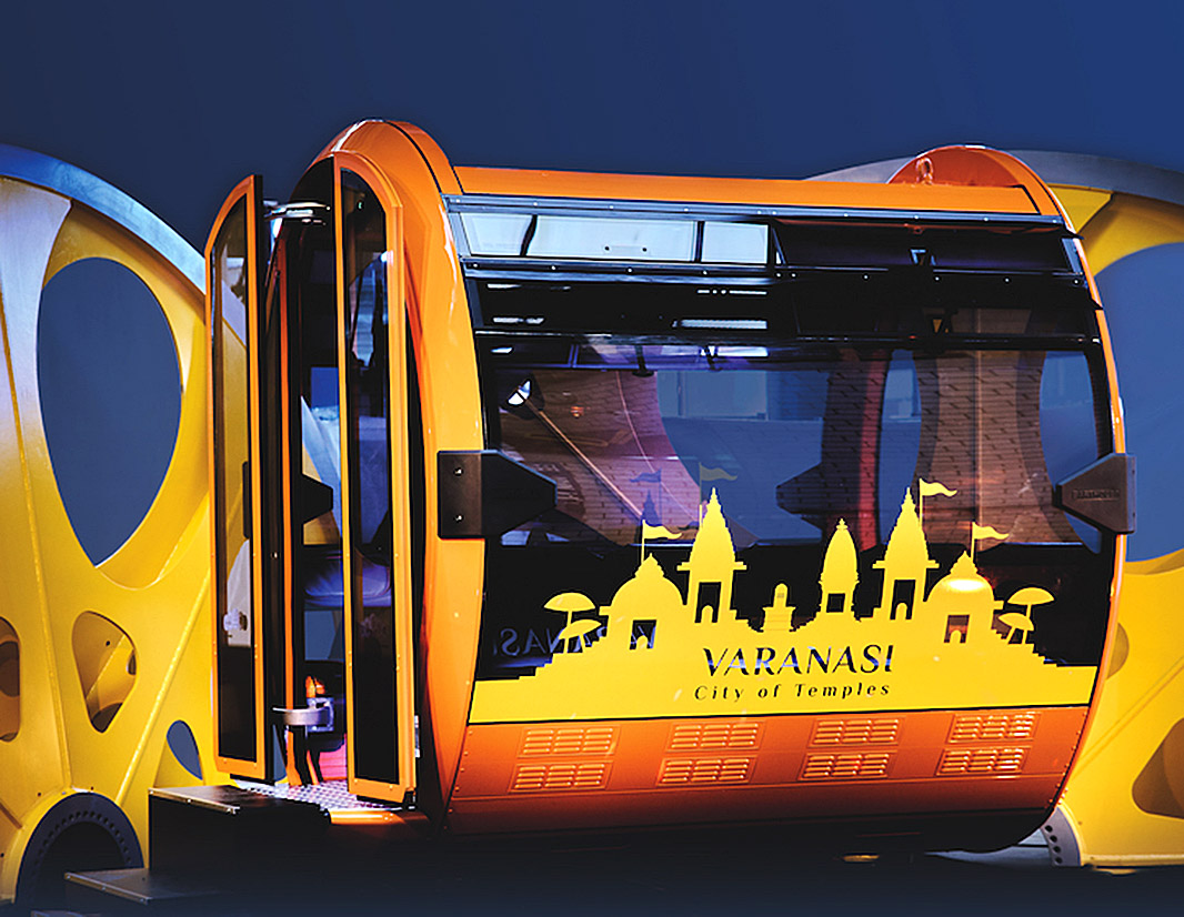 Projektgebiet der urbanen Seilbahn in Indien