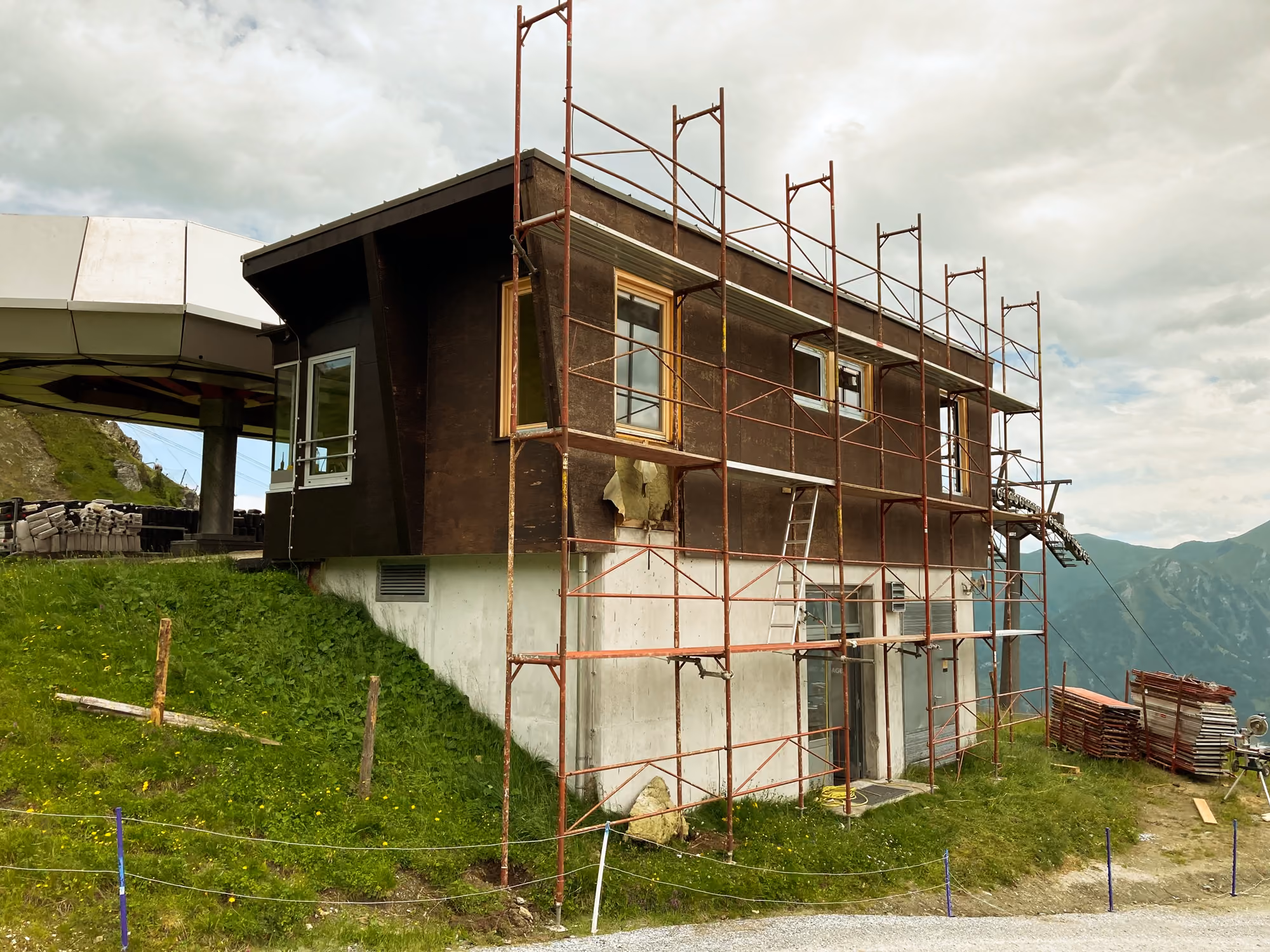 Bergstation vor der Sanierung