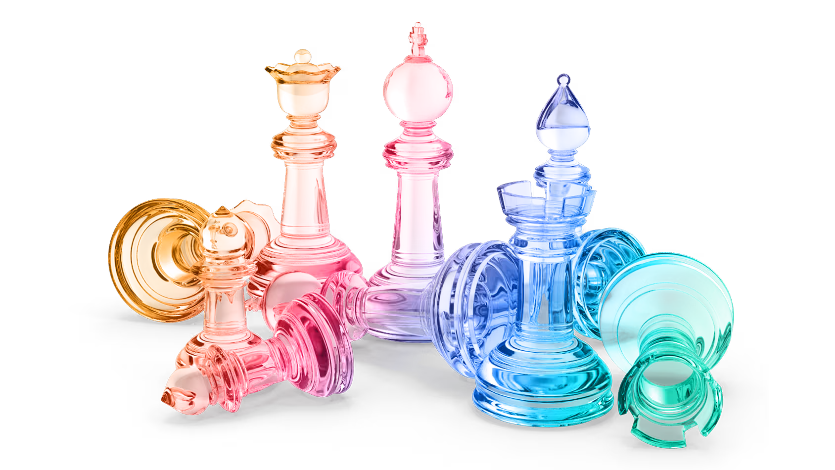 Chess figures decoration