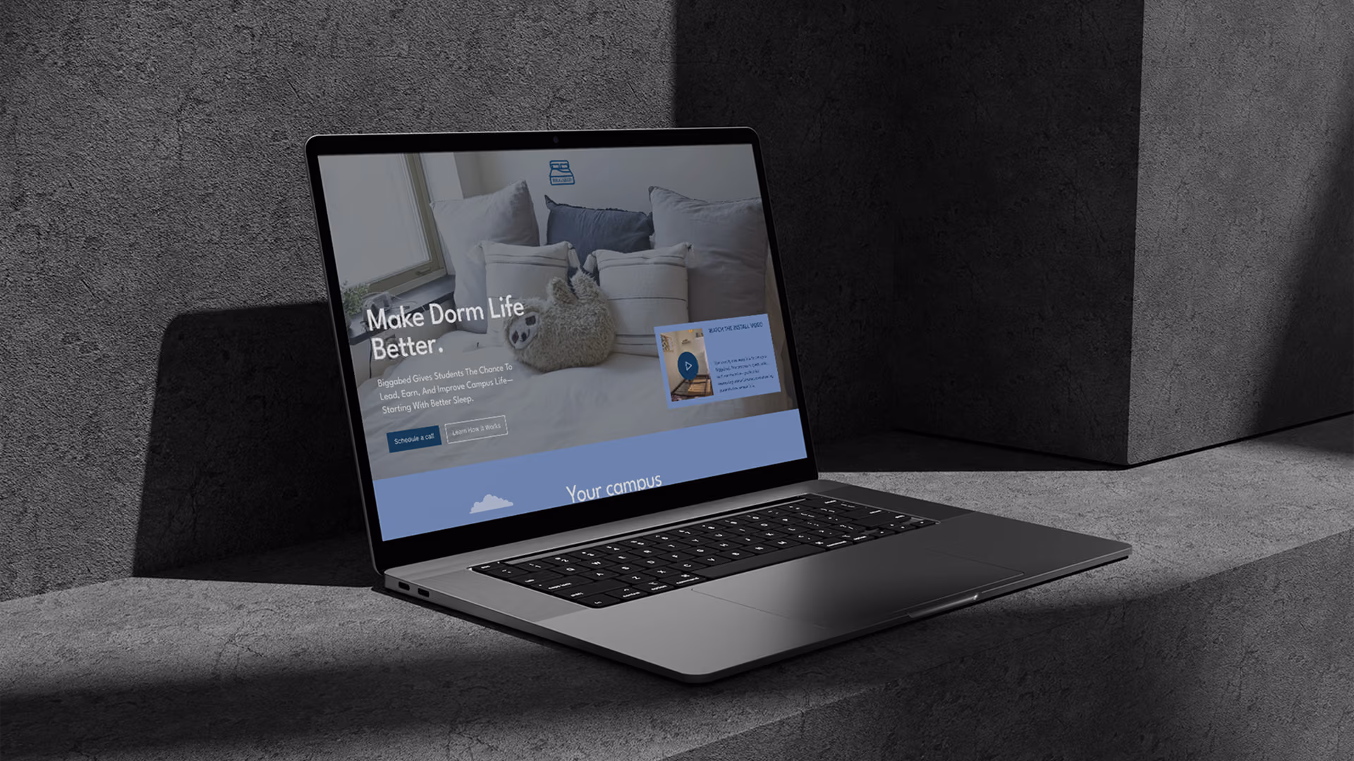 Laptop Mockup For Demo Day Kit Testimonial