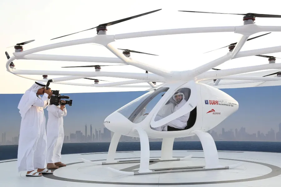 In 2026, Dubai will officially begin using flying taxis for passenger transport.