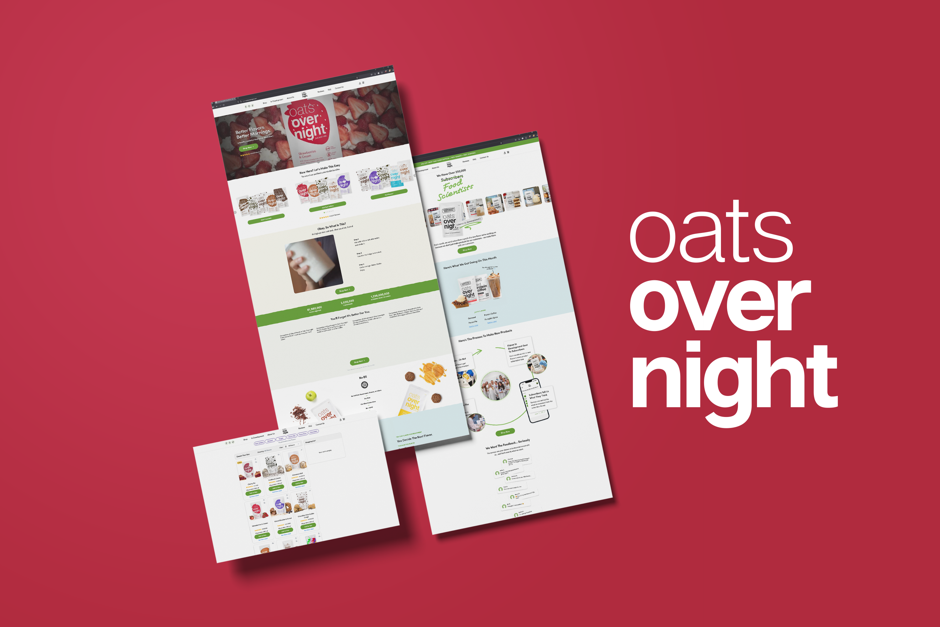 The Website created for Oatsovernight