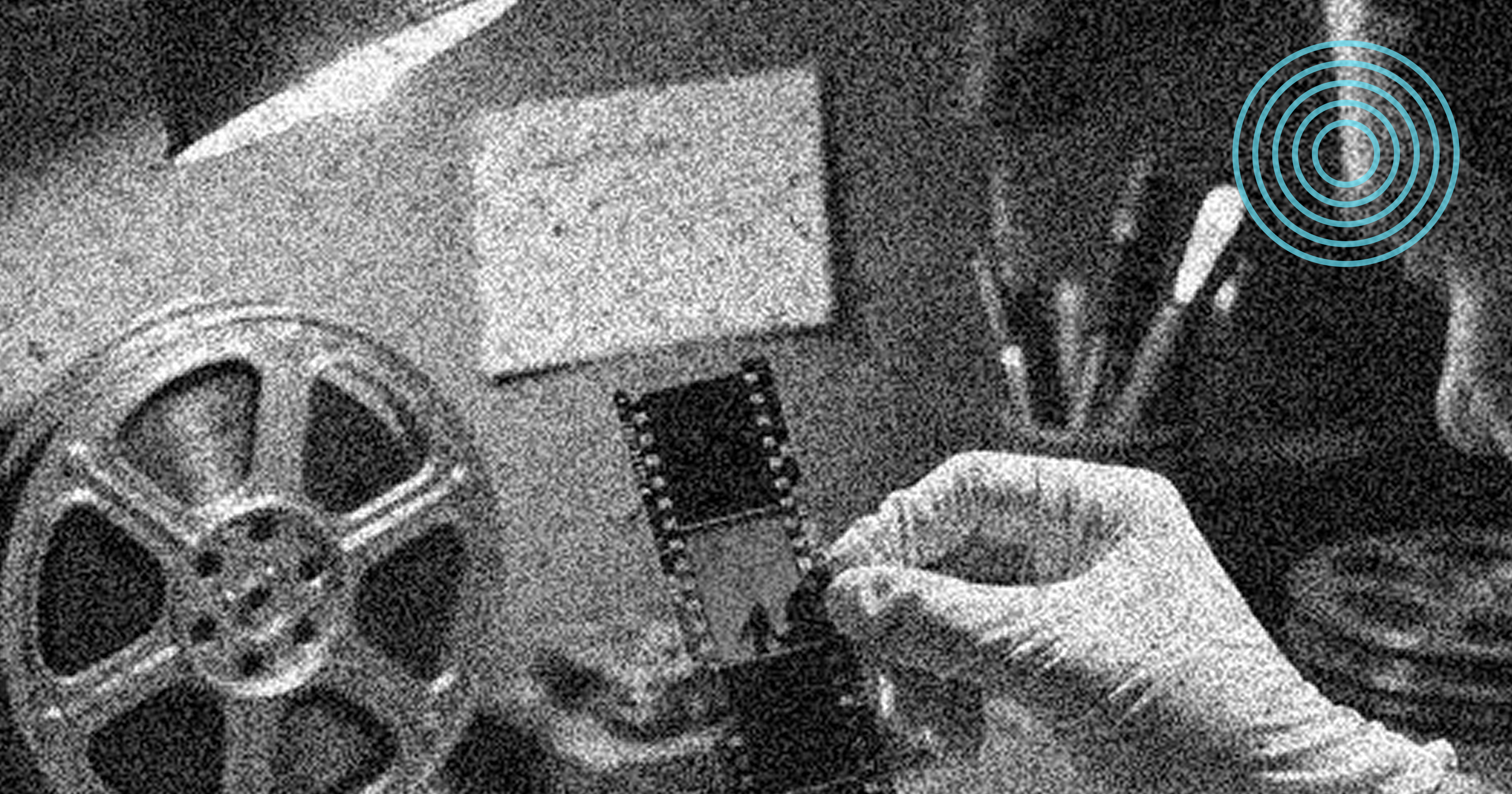 Collage showing a woman smiling while using a smartphone with a search bar 'Client meeting', a dashboard with charts and data, a scalable design system map, and a group of people networking in a modern office.