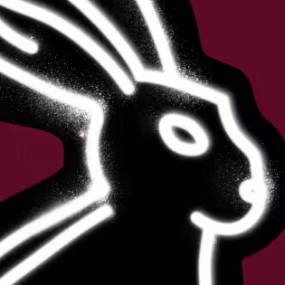 White Rabbit Neo Logo grafitti