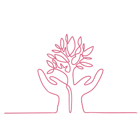 Illustration of a tree growing from hands