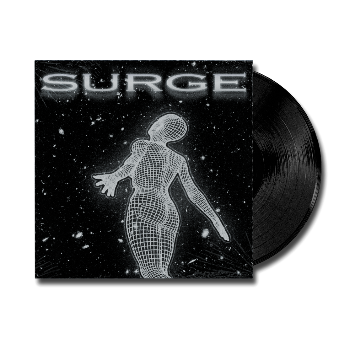 3d vinyl record with album cover of "God's will" by monkemanmatt