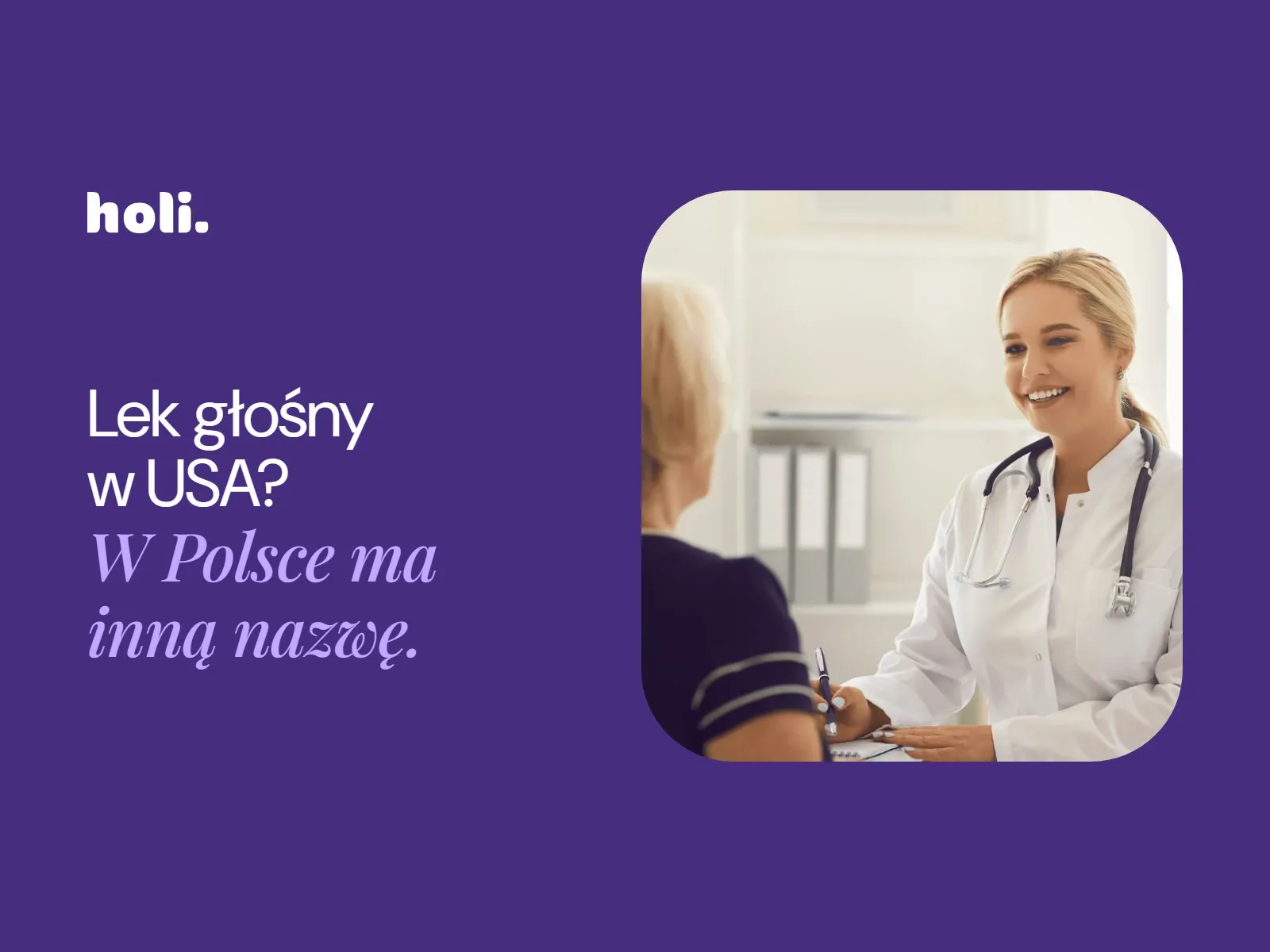 Lekarka rozmawiająca z pacjentką w gabinecie – okładka wpisu o działaniu, skutkach ubocznych i przeciwwskazaniach leku Zepbound