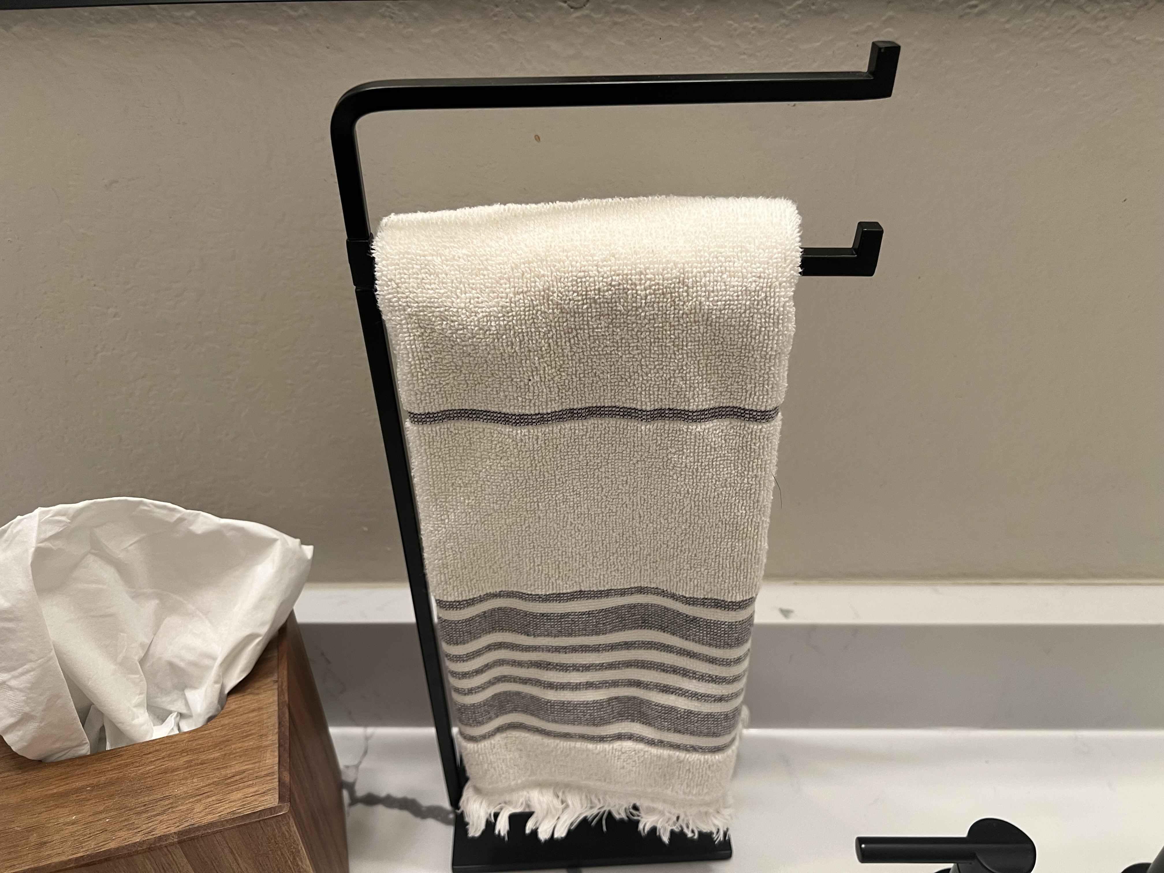 HEARTH and hand towel and towel holder