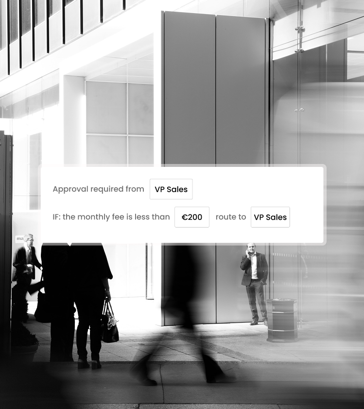 Approval workflows for contract management