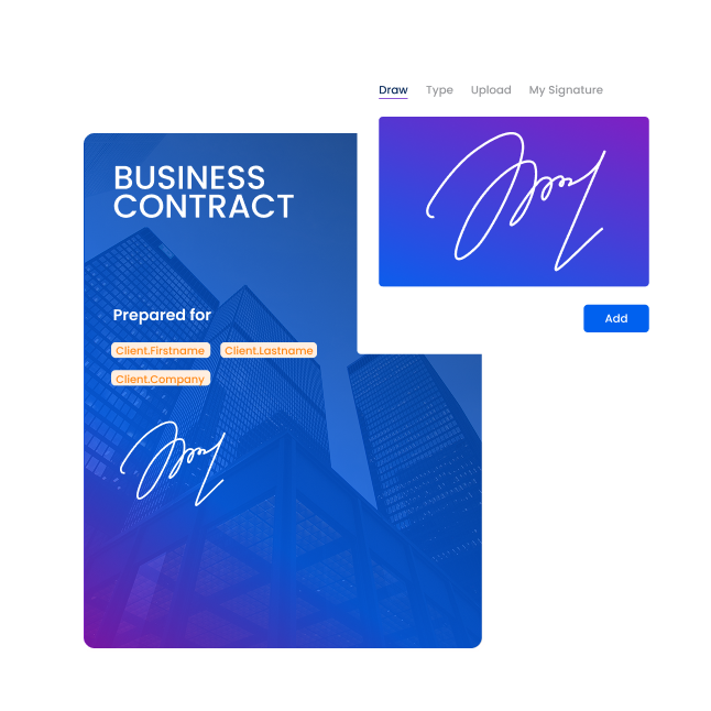 Signing a document