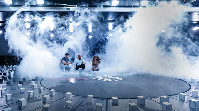 Faculty and students at Western's WindEEE Dome.