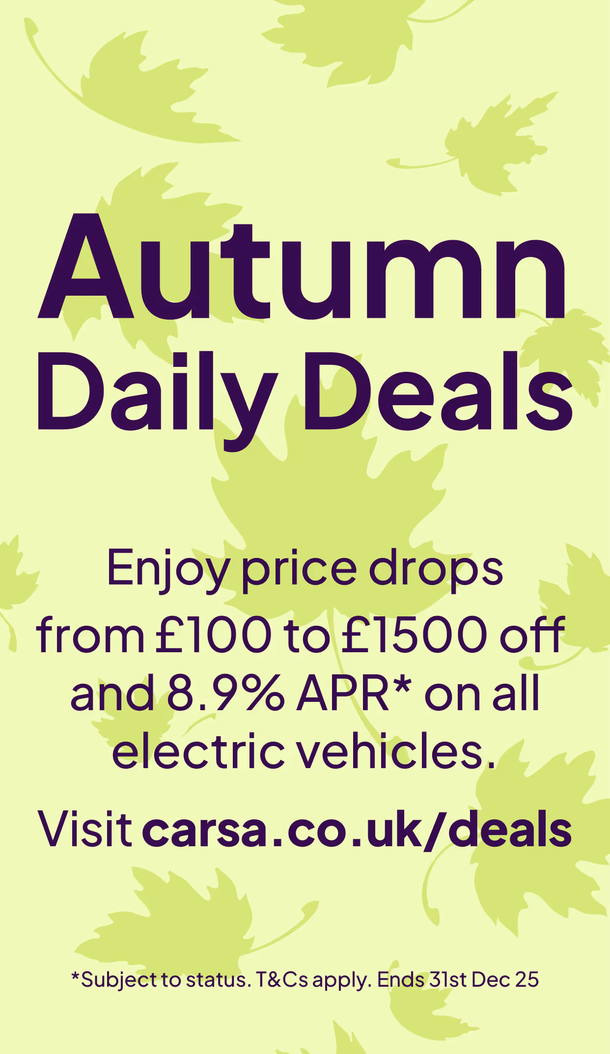 Autumn Daily Deals