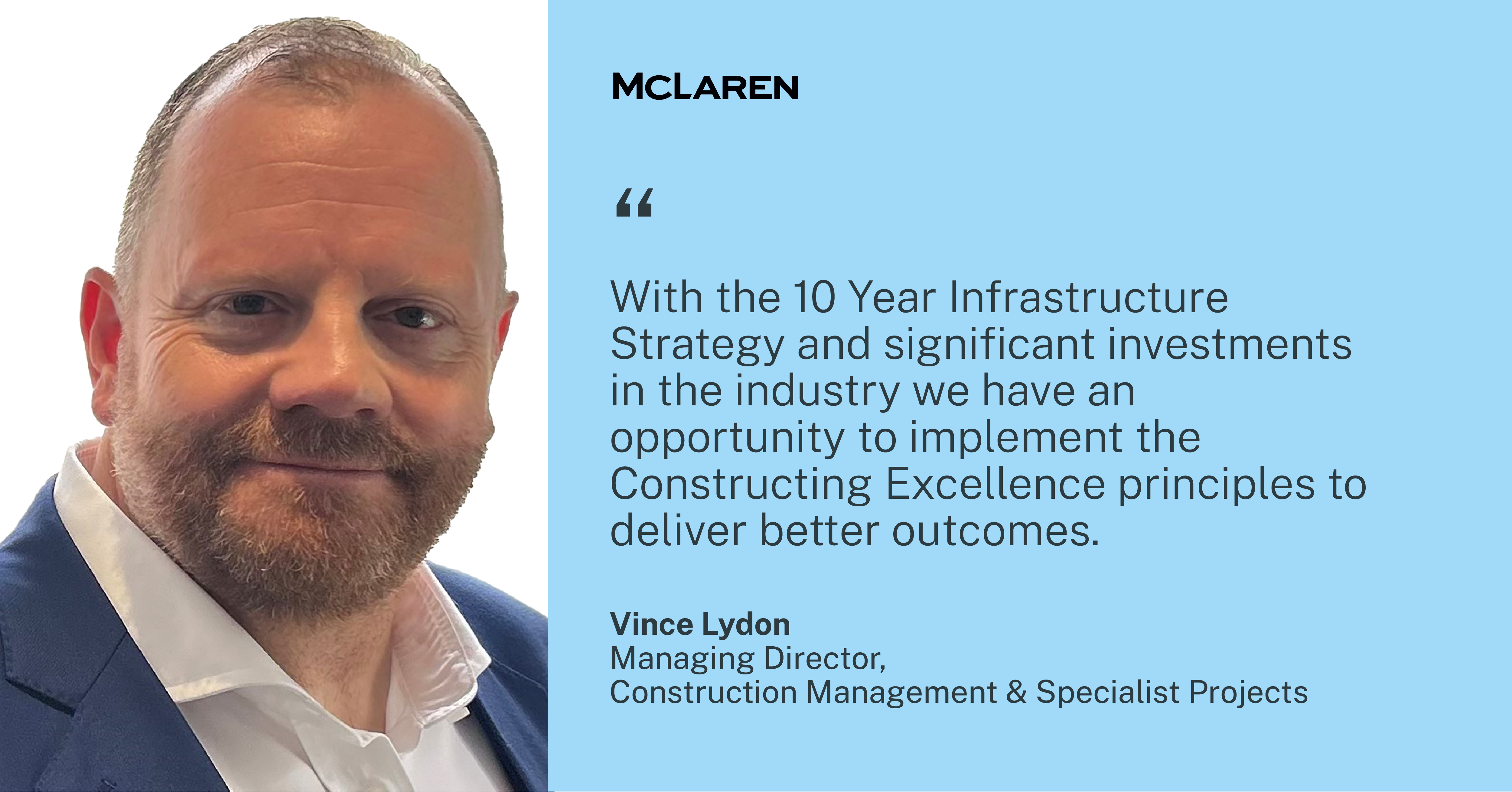 Lucy Howard and Vince Lydon appointed Co-Chairs of Constructing Excellence