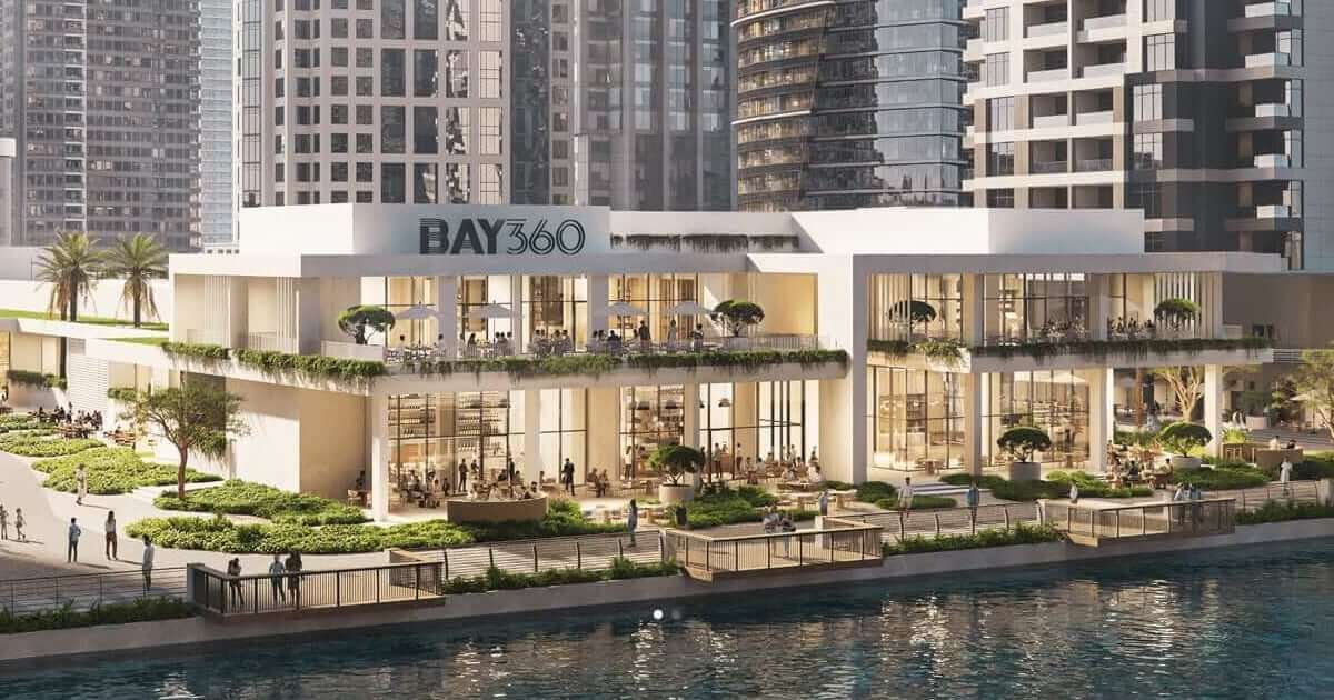 CGI image of BAY 360 development on the riverside 