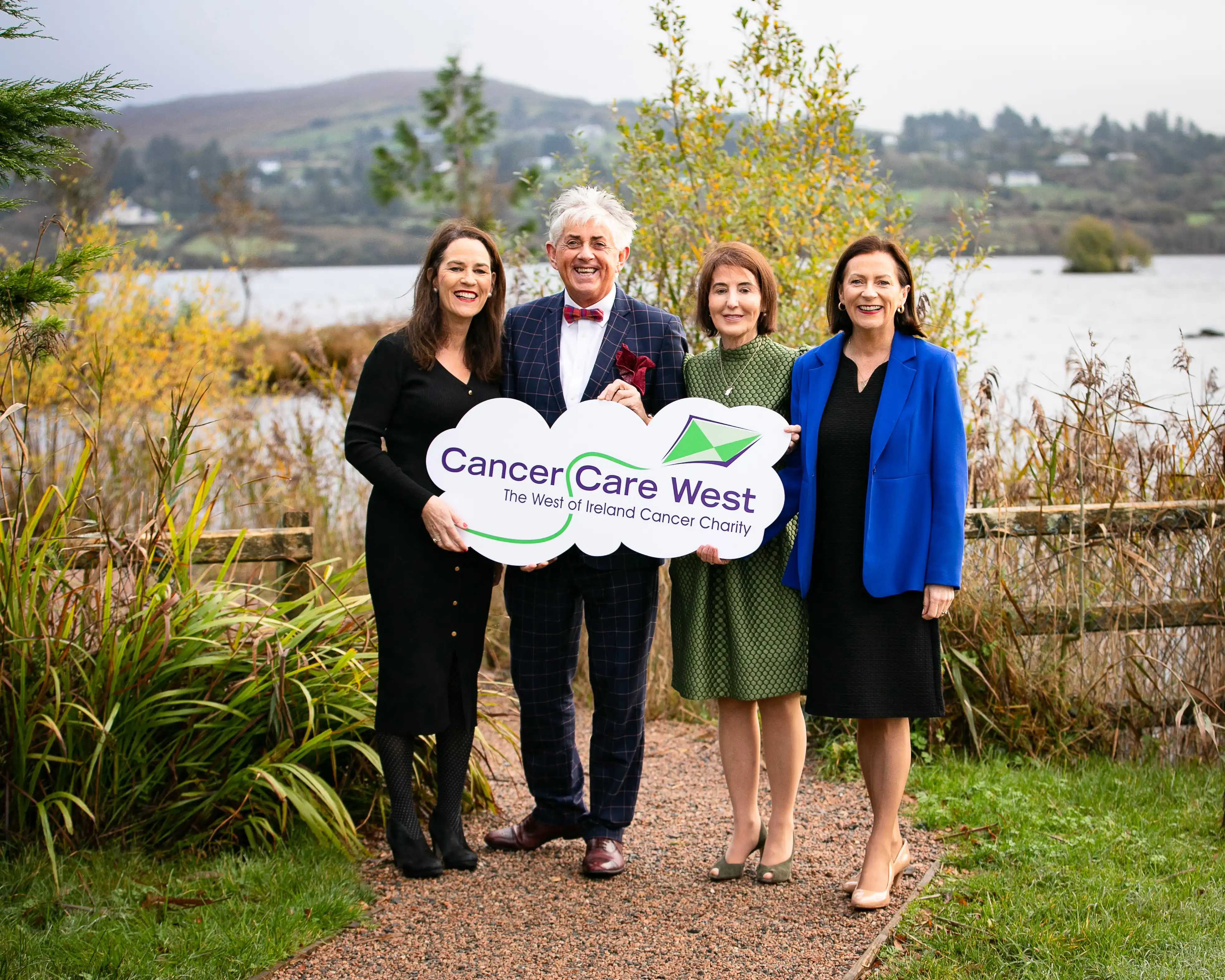 Cancer Care West team posing for photo with cheque