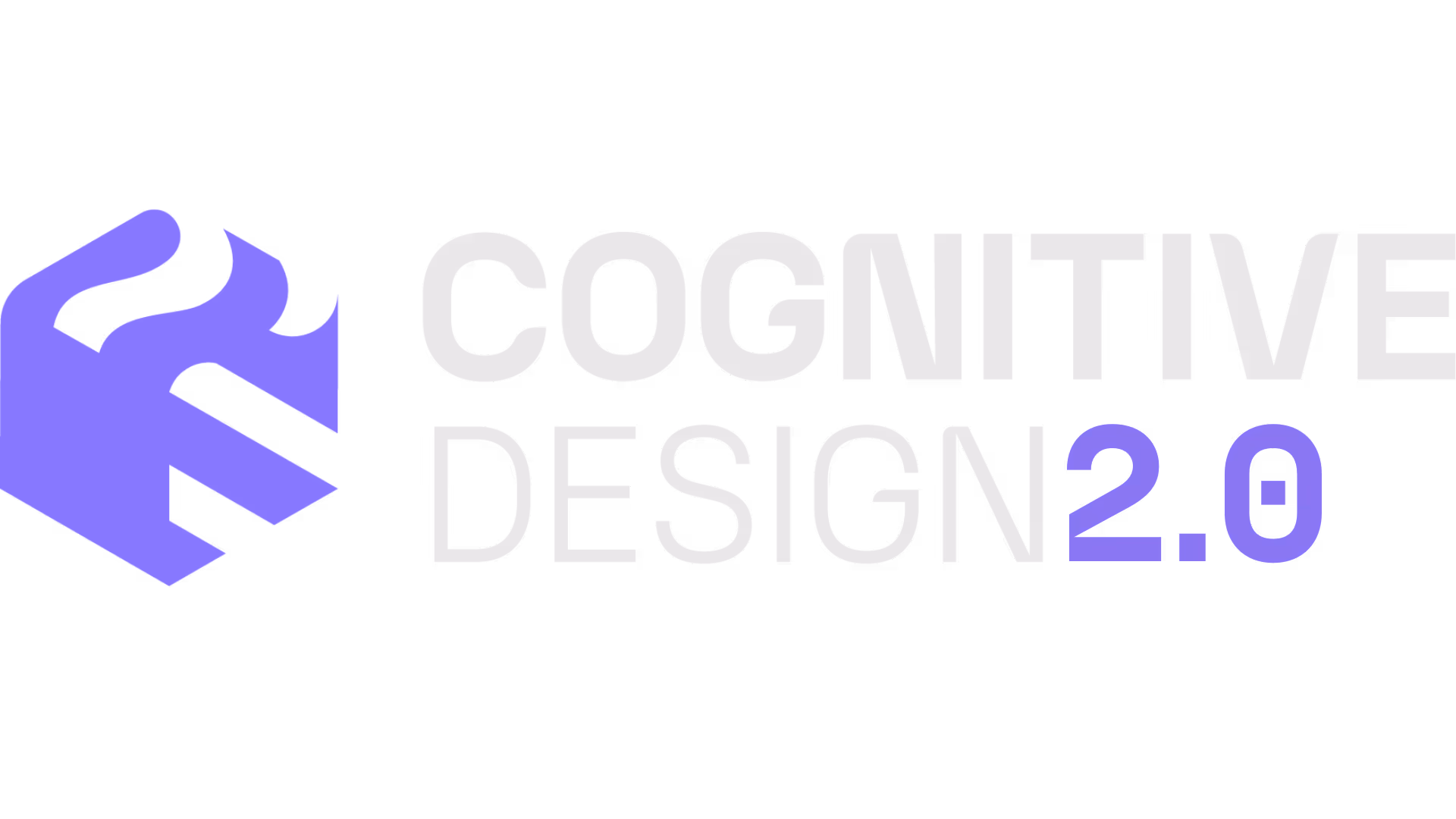 Cognitive Design 2.0 logo with a stylized purple brain icon on the left.